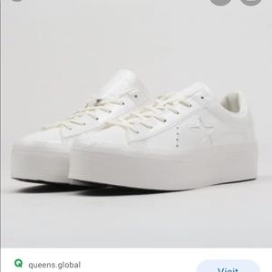 Converse One Star Leather Platforms